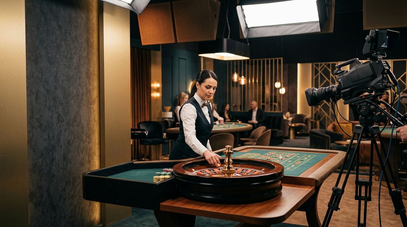 Live casino roulette studio