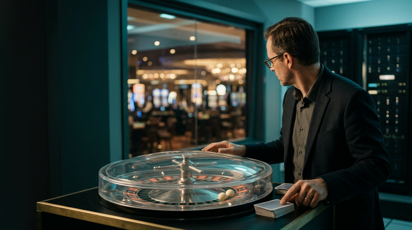 Casino RNG fairness and audit concept